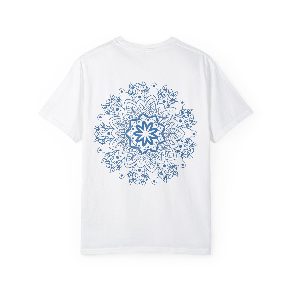 Handmade Mandala Art Tshirt - Unisex Garment-Dyed Tee with intricate and colorful design, perfect for casual wear