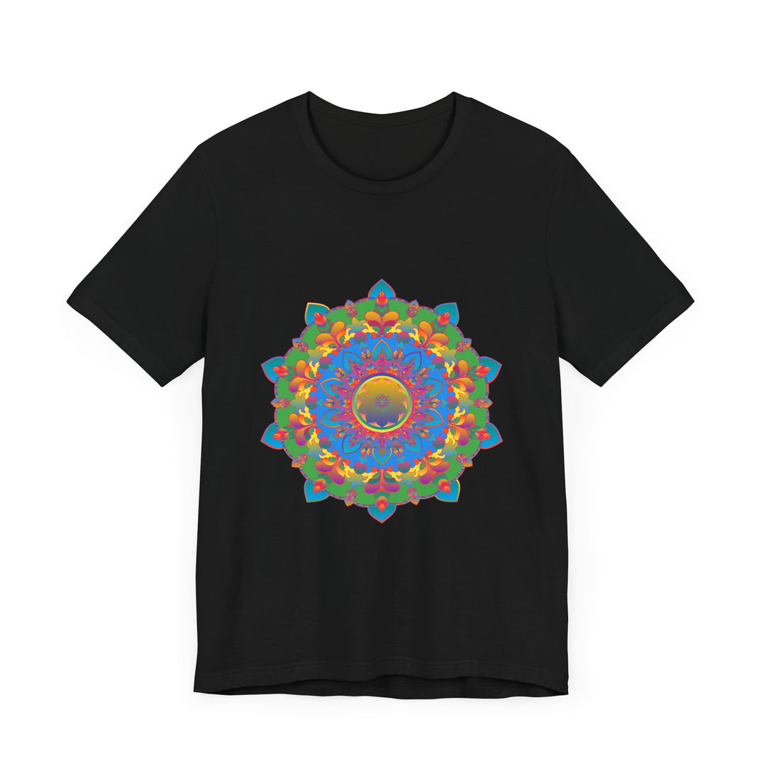 Colorful Mandala T-Shirt featuring an intricate and vibrant design for a unique and eye-catching look