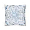  Fine art pillowcase made from spun polyester with a unique hand-drawn mandala