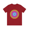 Vibrant Mandala Tee featuring a colorful and intricate design with bold, eye-catching patterns and bright, vivid hues, perfect for adding a pop of visual interest to your wardrobe