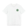 Colorful psychedelic mandala t-shirt with spiritual vibes and intricate design