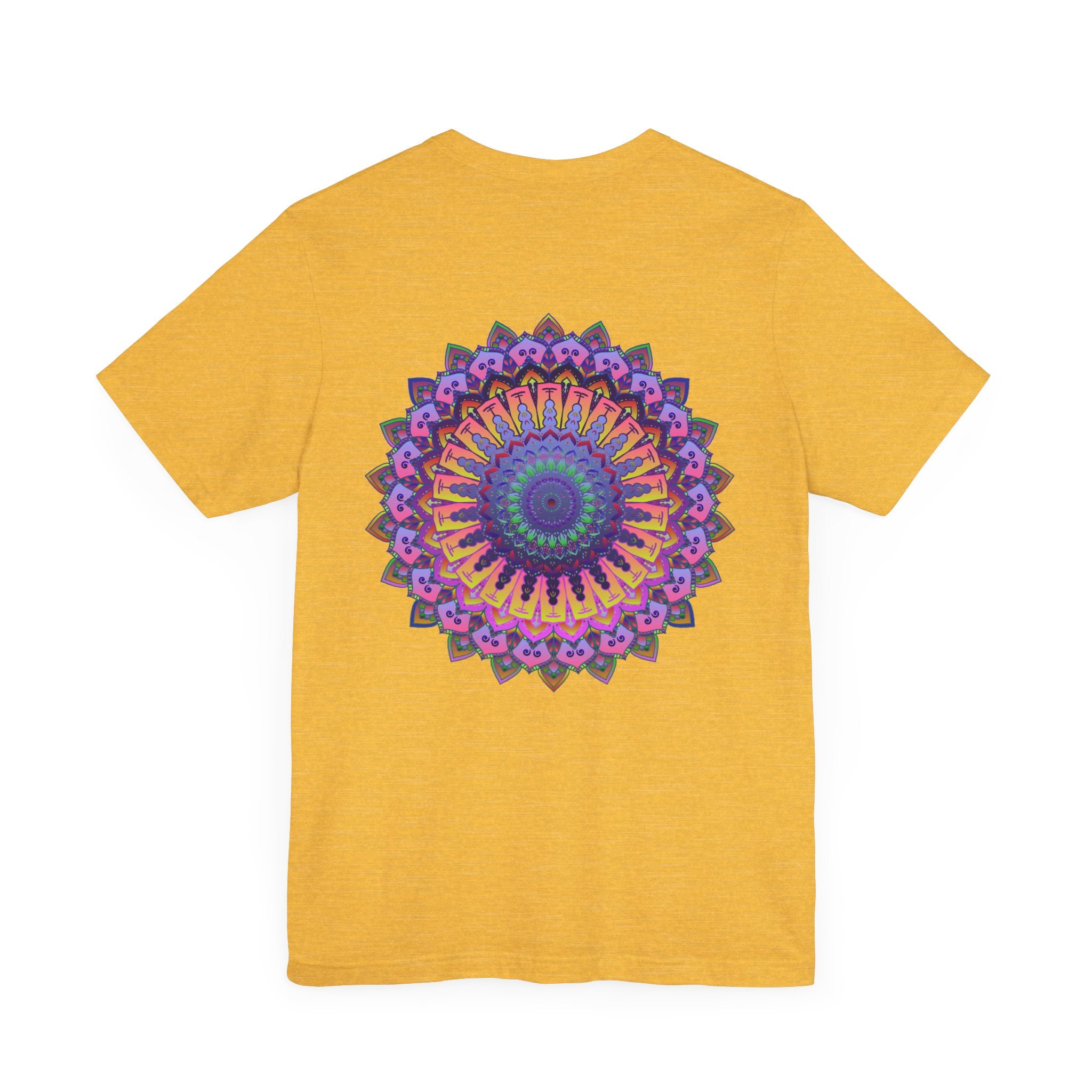 Vibrant Mandala T-Shirt featuring intricate design for spiritual peace and harmony