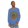 Intricate Mandala Unisex Long Sleeve T-Shirt with detailed geometric design