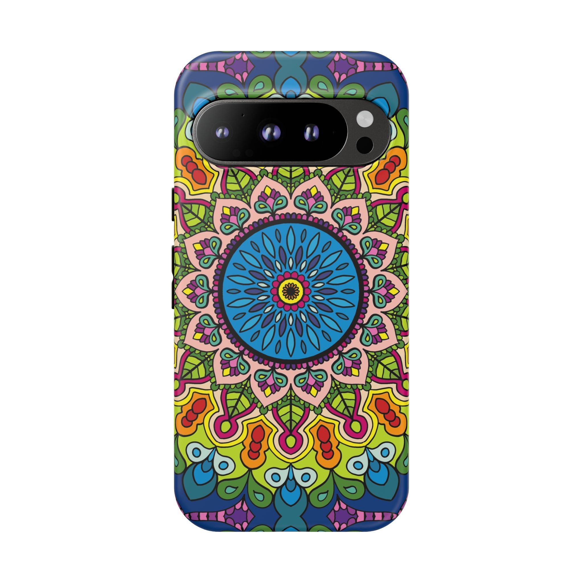 Custodia per telefono Mandala con motivi intricati per uno stile colorato