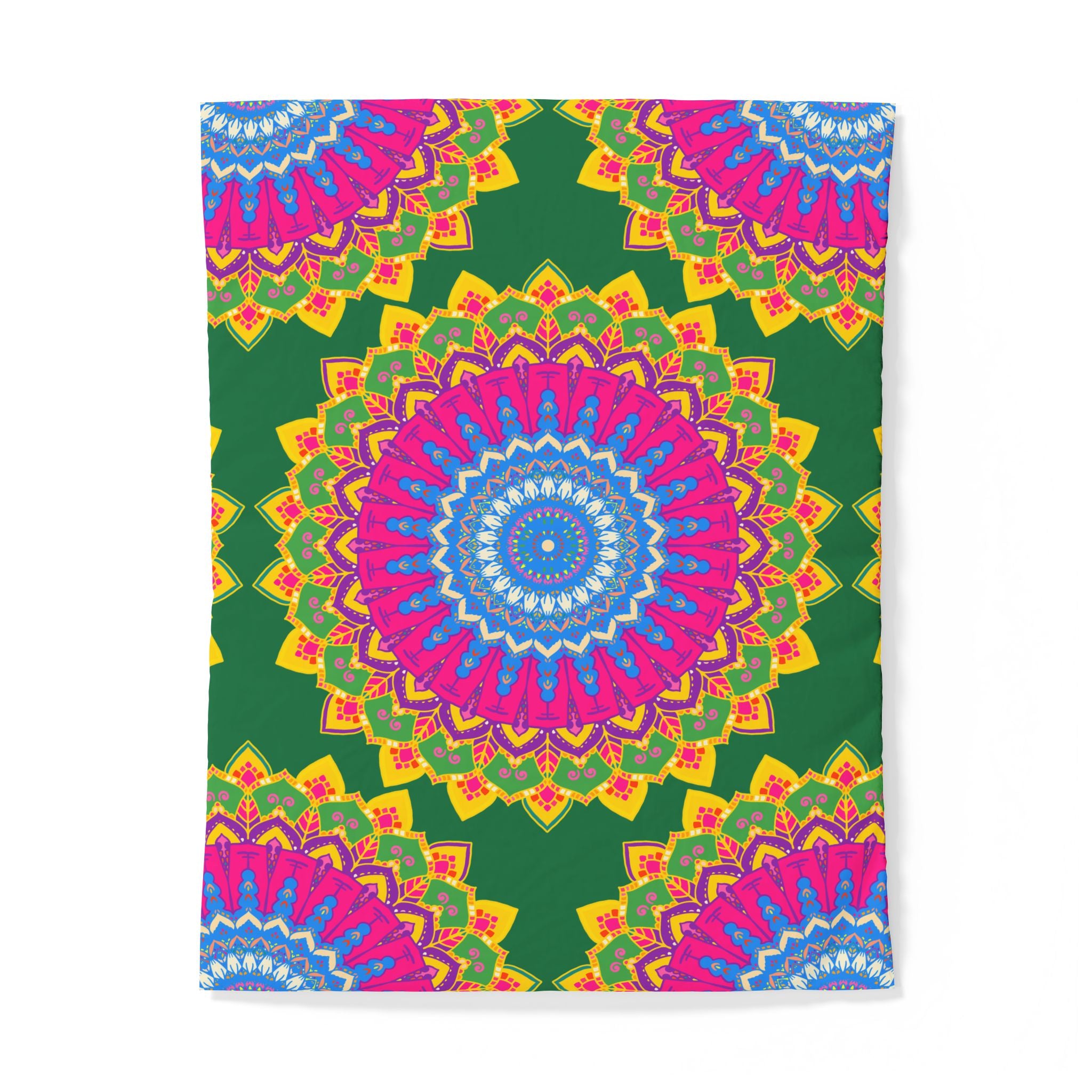 Copripiumino in cotone con mandala bohémien