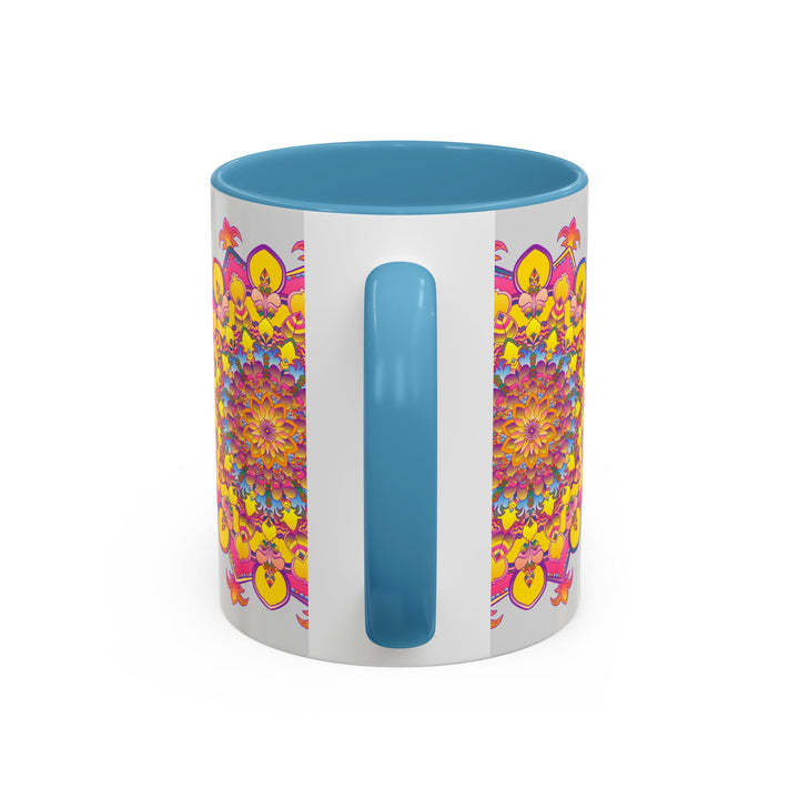 Colorful Mandala Art Mug for a Relaxing and Meditative Experience