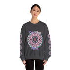 Felpa girocollo ispirata al mandala per mamme in tenui colori pastello
