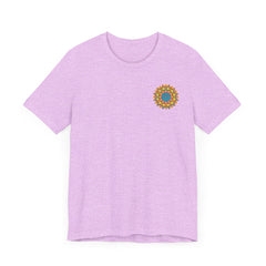 Beautiful and colorful Vibrant Mandala T-Shirt promoting peace and harmony