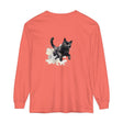 Black Cat Watercolor Splash T-Shirt with vibrant colors and unique design