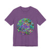 Vibrant Mandala Tee featuring a colorful and psychedelic design on a comfortable cotton t-shirt perfect for adding a pop of color to your wardrobe