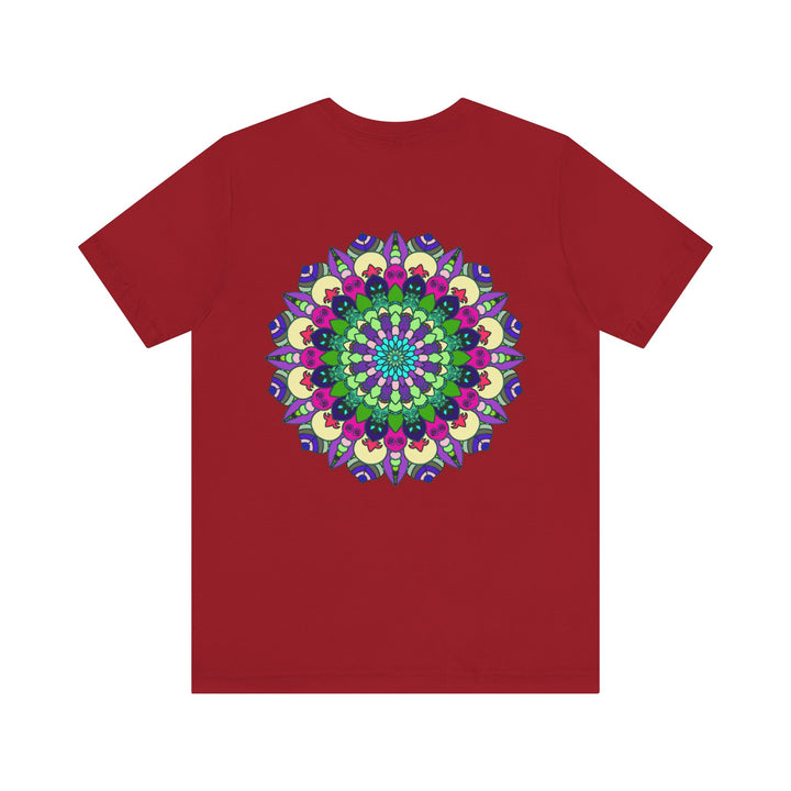 Colorful mandala pattern tee for spiritual awakening