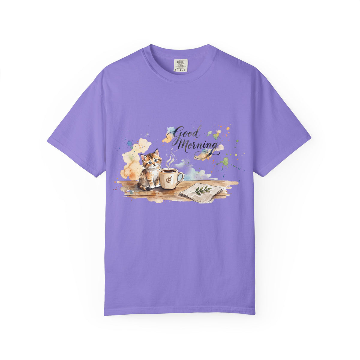 Good Morning Cat T-Shirt | Ultra-Soft Cotton Graphic Tee
