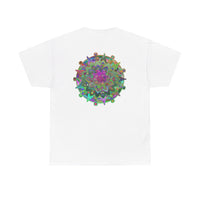 Eye-catching and inspiring mandala art printed on white tshirt