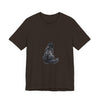 Cozy Black Cat Silhouette Tee - a comfortable and stylish shirt featuring a whimsical black cat design against a soft and cozy fabric, perfect for cat lovers and casual wear