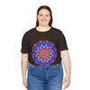 Colorful Mandala Geometric T-Shirt featuring vibrant, intricate design and bold colors