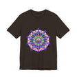 Vibrant mandala tee with intricate and colorful design, perfect for adding a pop of vibrant color to your wardrobe