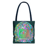 Beautiful and intricate Mystical Nature Mandala Tote Bag with colorful design