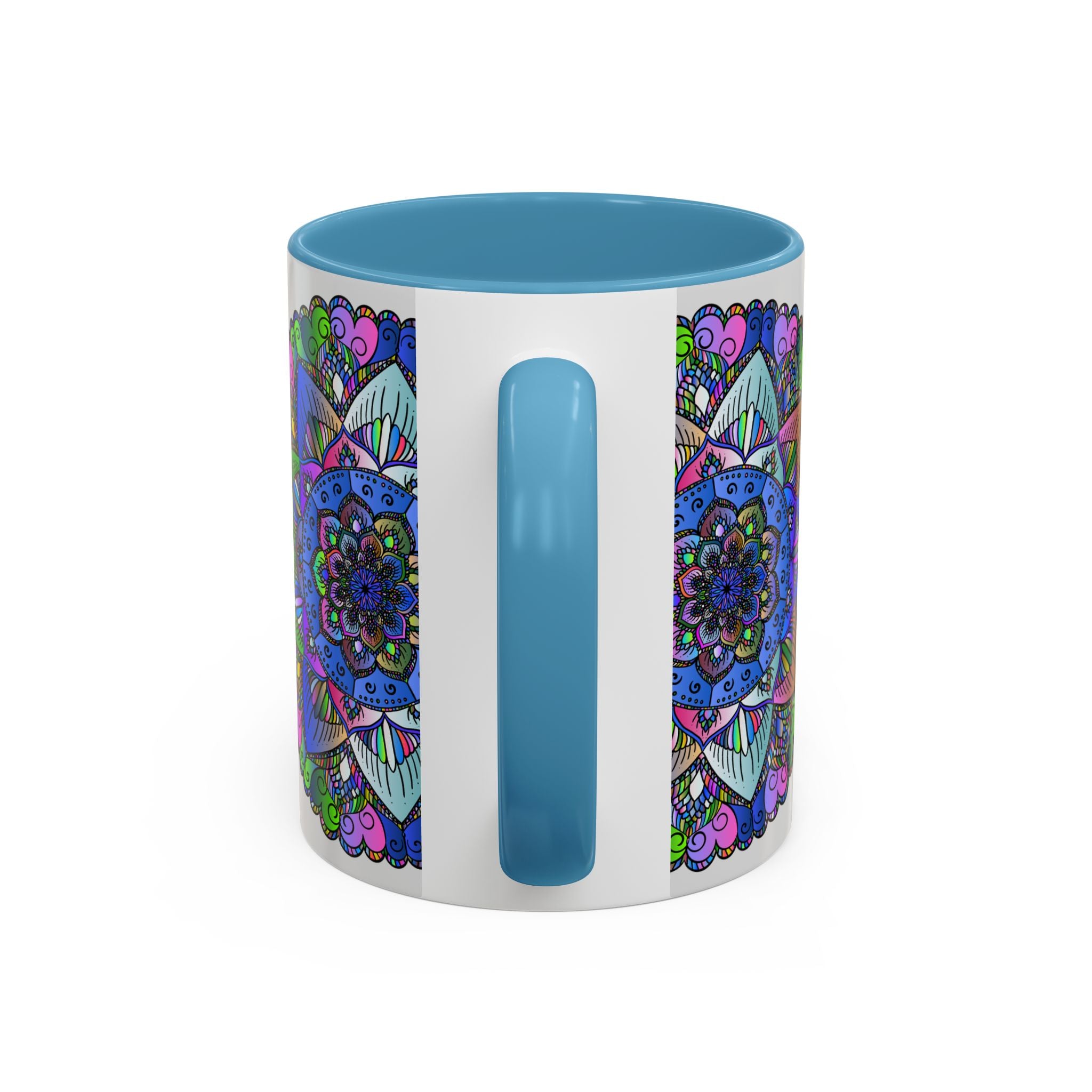 Beautiful handcrafted Mandala Mug featuring vibrant colors and intricate designs for a peaceful and artistic drinking experience