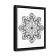 Mandala Handmade Art - Black & White Wall Art - Gallery Canvas Wraps, Vertical Frame 23