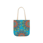 Canvas Tote Bag in Bright Tropical Colors for Summer Fun