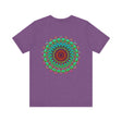 Colorful mandala tee with intricate patterns representing spiritual peace and harmony for a vibrant and uplifting style statement