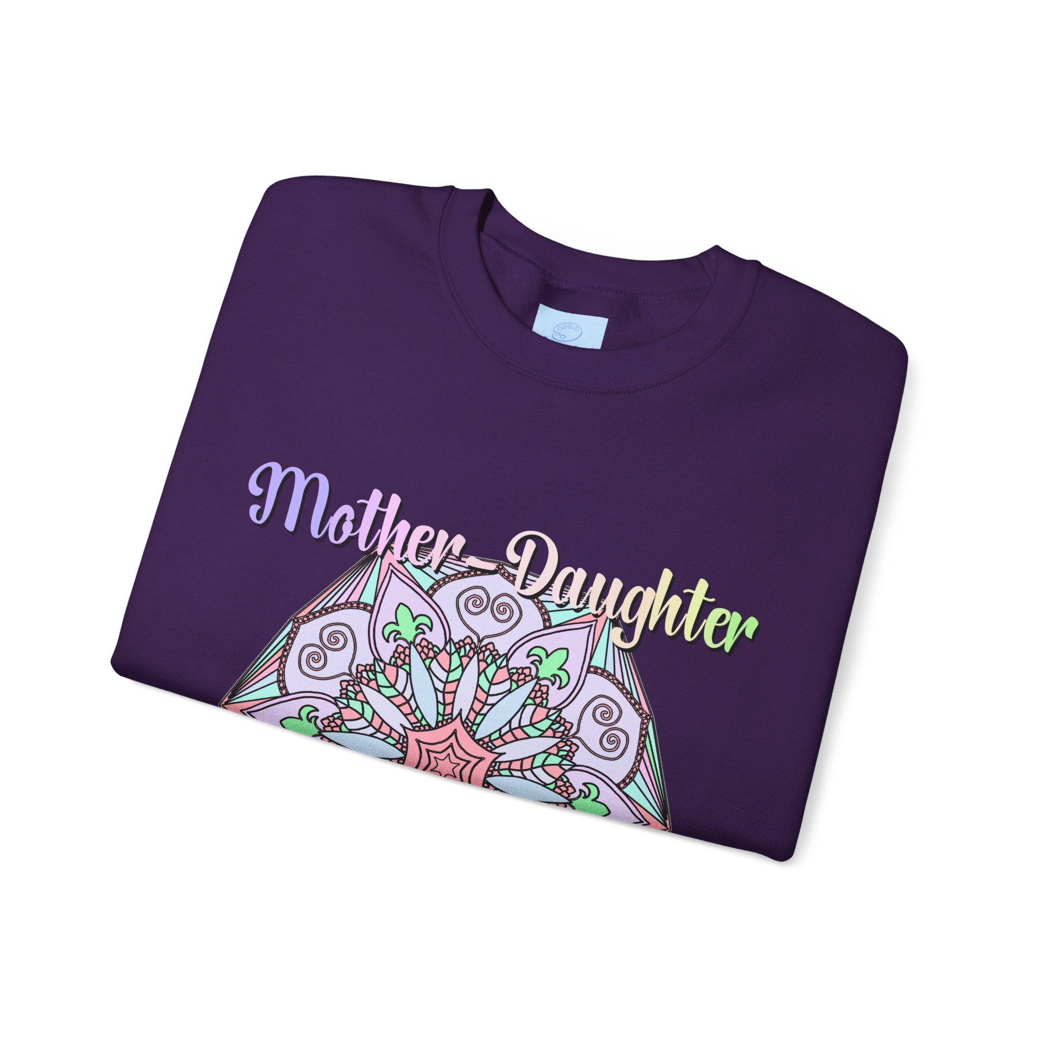 Handmade Mother-Daughter Mandala Sweatshirt with comfortable and soft fabric