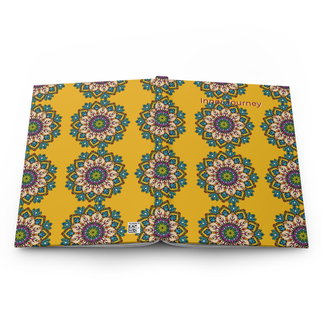 Mandala Sunshine Hardcover Journal — Vibrant Yellow Diary for Creativity & Introspection