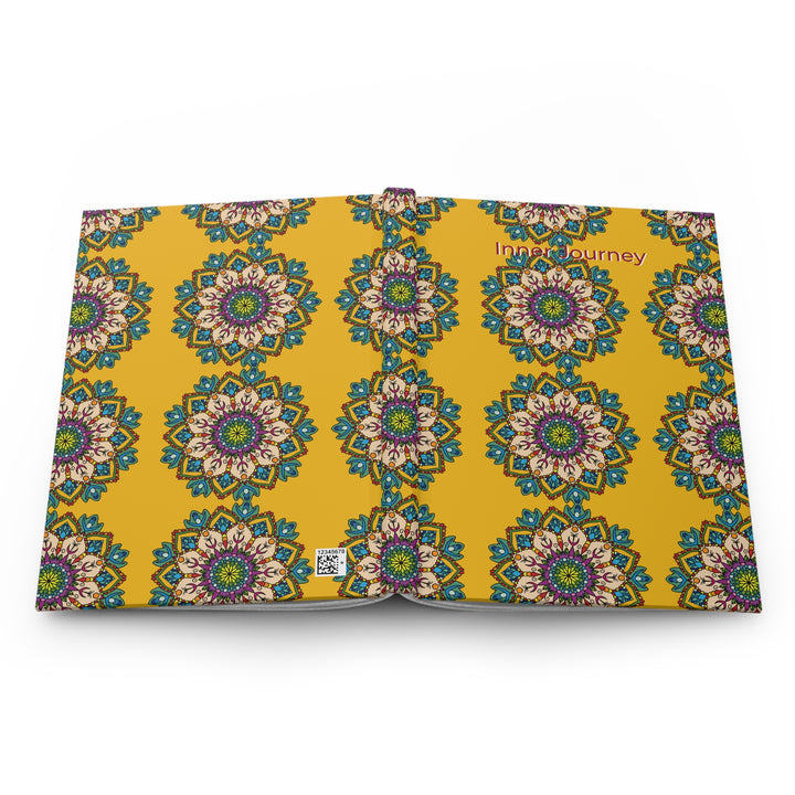 Mandala Sunshine Hardcover Journal — Vibrant Yellow Diary for Creativity & Introspection