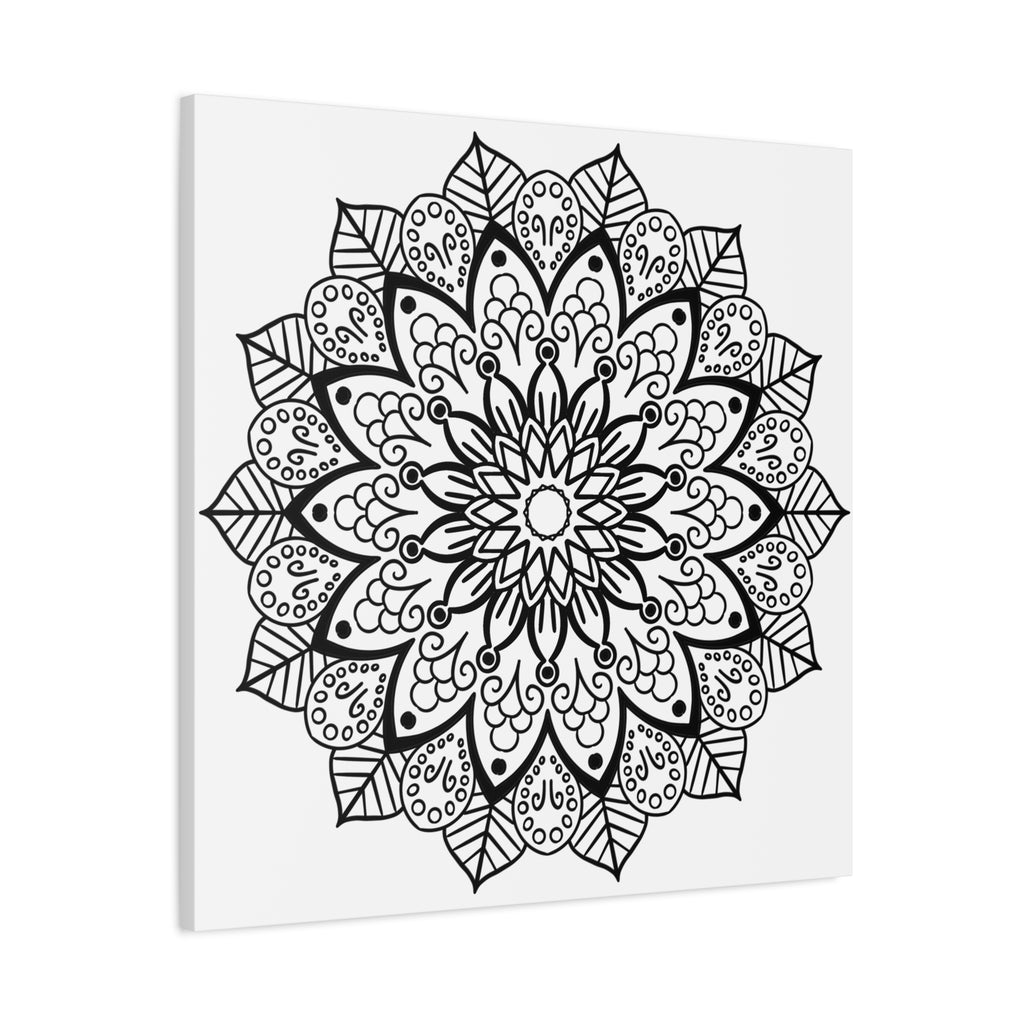 Stunning mandala design on stretched matte canvas