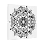 Stunning mandala design on stretched matte canvas