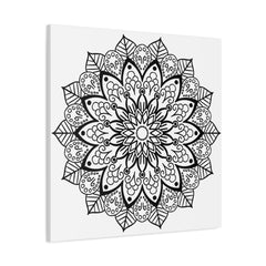 Stunning mandala design on stretched matte canvas