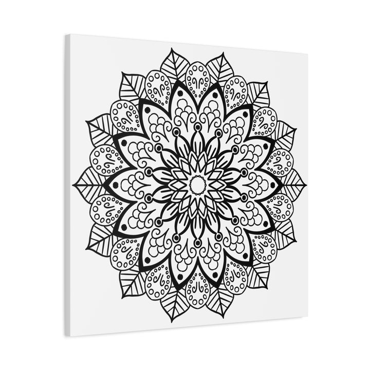 Stunning mandala design on stretched matte canvas