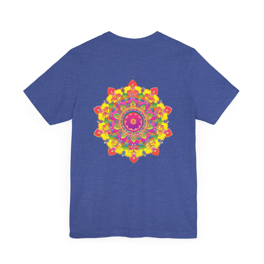 Vibrant Mandala Tee featuring intricate spiritual design for ultimate peace and harmony, perfect for meditation and yoga sessions