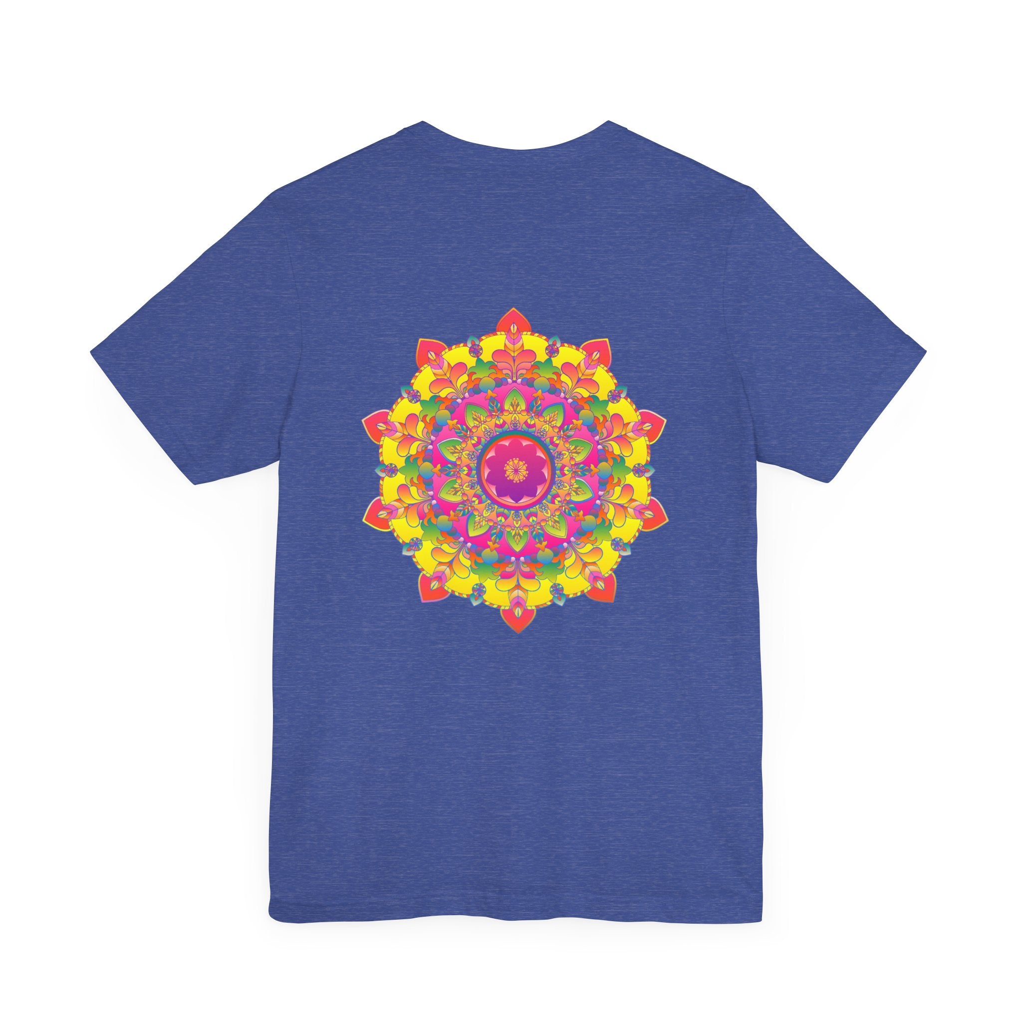 Vibrant Mandala Tee featuring intricate spiritual design for ultimate peace and harmony, perfect for meditation and yoga sessions