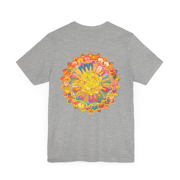 Vibrant Mandala Tee featuring a beautiful, intricate design symbolizing spiritual peace and harmony, perfect for adding a touch of tranquility to your wardrobe