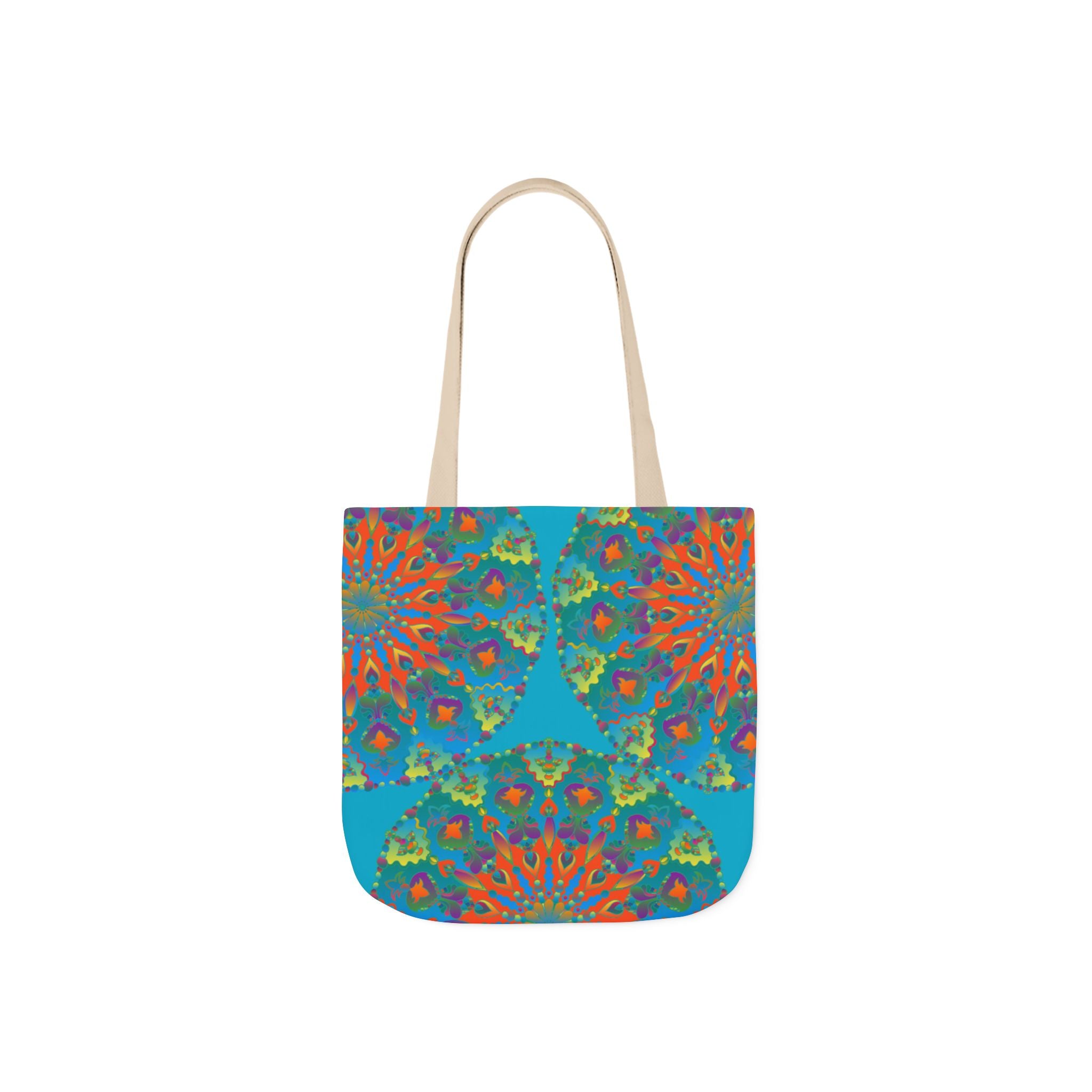 Canvas Tote Bag in Bright Tropical Colors for Summer Fun