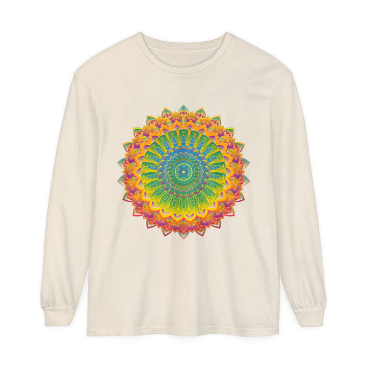 Unisex t-shirt featuring a detailed and colorful mandala pattern