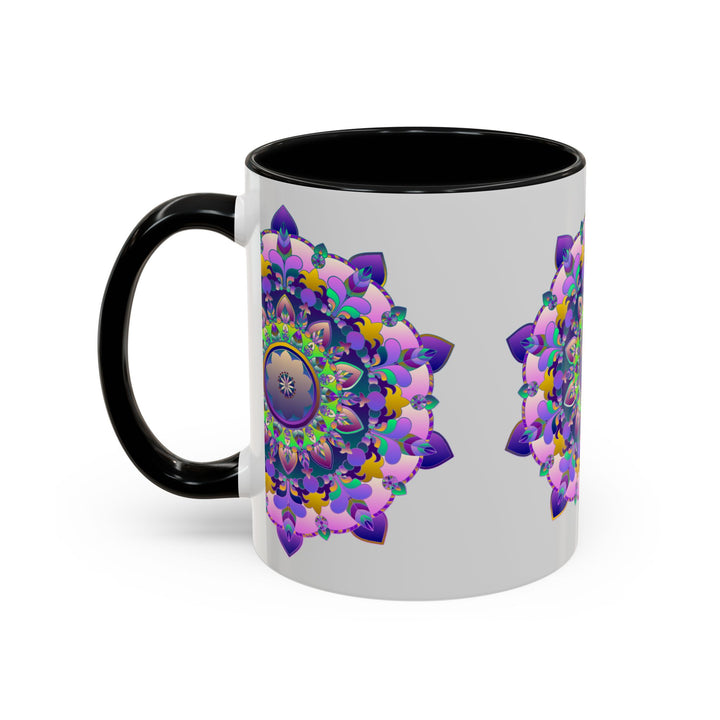 Beautiful Mandala Art Mug featuring a Colorful Floral Design, perfect for enjoying your favorite hot beverages in style