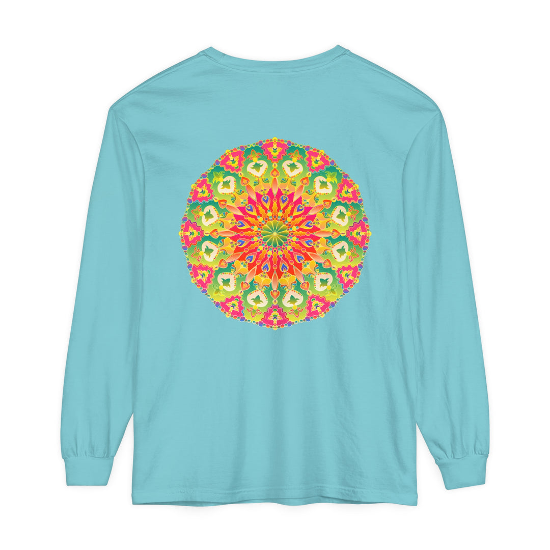 Vibrant Intricate Mandala Long Sleeve T-Shirt - Vibrant Art with an eye-catching and intricate mandala print