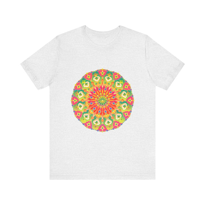 Vibrant Mandala Tee featuring intricate and colorful design, perfect for standing out in style