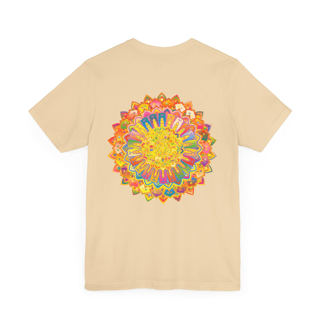 Vibrant Mandala Tee featuring intricate design symbolizing spiritual peace and harmony for a calm and centered state of mind