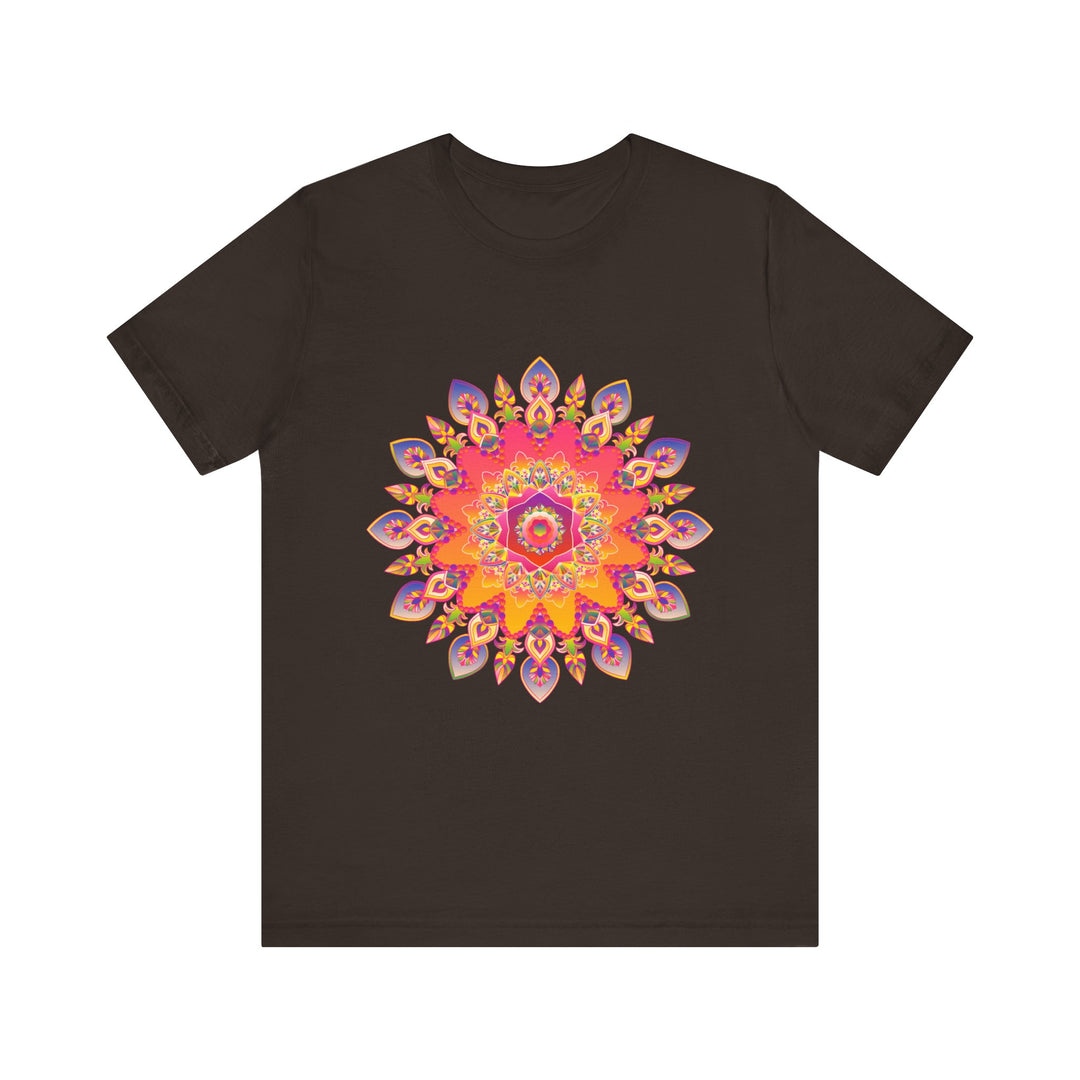 Vibrant Mandala T-Shirt - Colorful Spiritual Design alt text 5