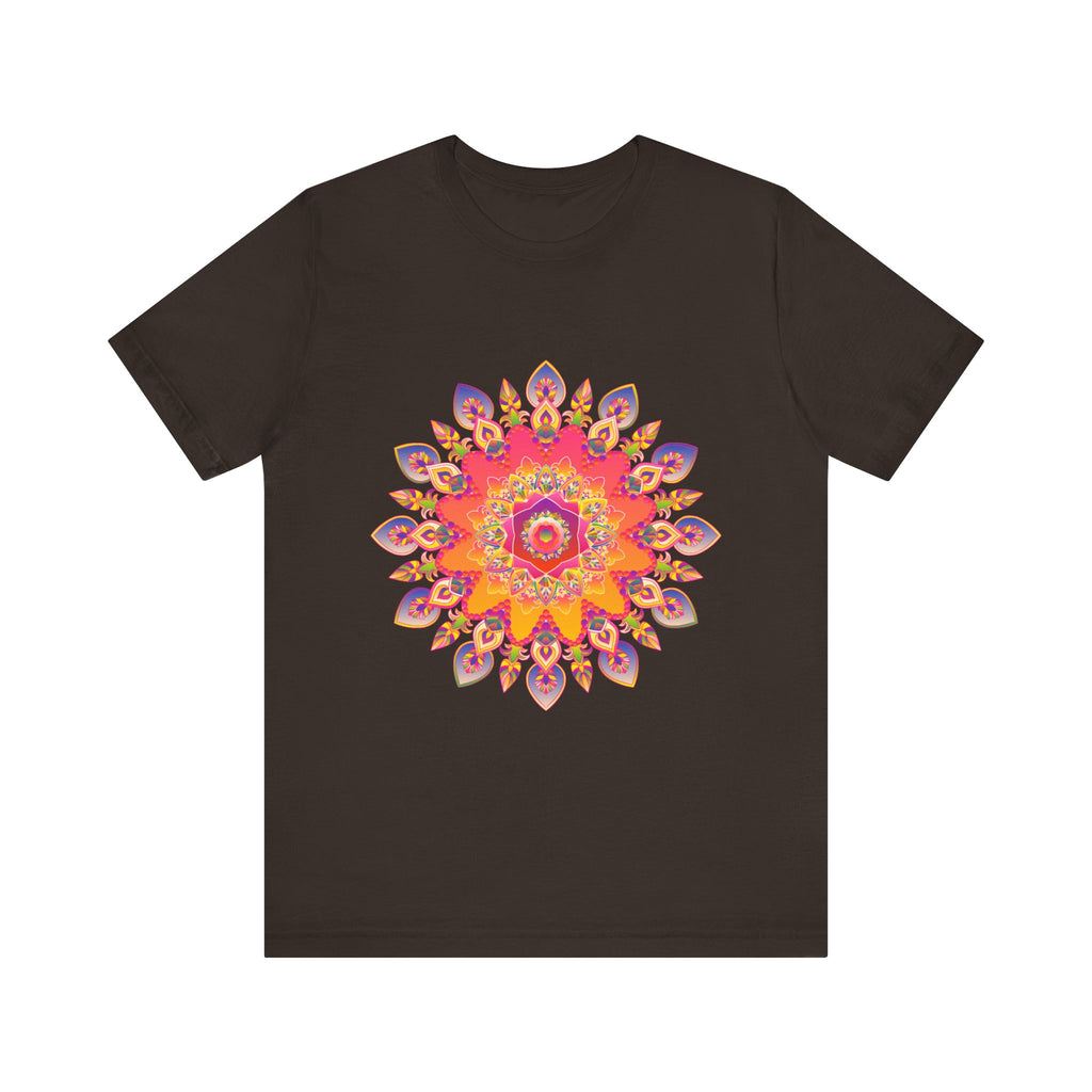 Vibrant Mandala T-Shirt - Colorful Spiritual Design alt text 5