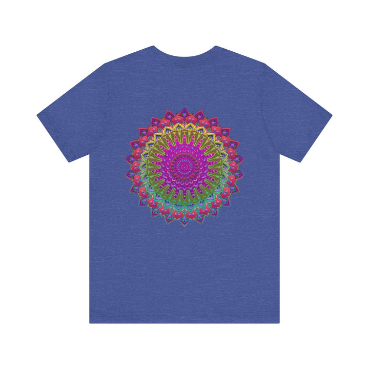 Vibrant Mandala Tee featuring colorful geometric patterns symbolizing spiritual peace and harmony, perfect for enhancing your inner tranquility and positivity