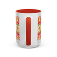 Serene and colorful mandala art on ceramic mug