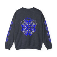 Heather Grey Unisex Sweatshirt Celebrating 10th Anniversary with Heart Graphic Design