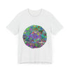 Vibrant Mandala Tee featuring a colorful and psychedelic design perfect for free-spirited individuals seeking a bold and eye-catching fashion statement