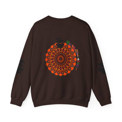 A cozy Unisex Heavy Blend™ crewneck sweatshirt featuring a Halloween design with cute ghosts