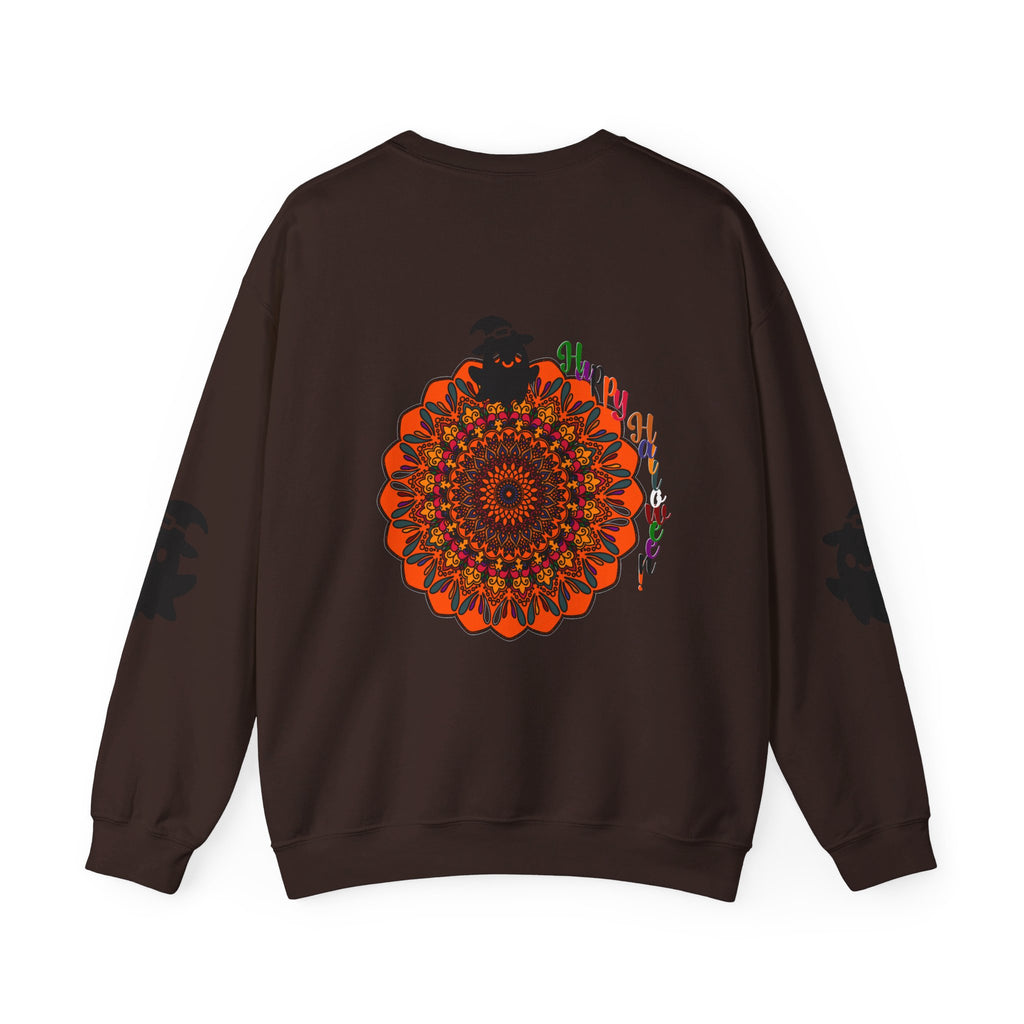 A cozy Unisex Heavy Blend™ crewneck sweatshirt featuring a Halloween design with cute ghosts