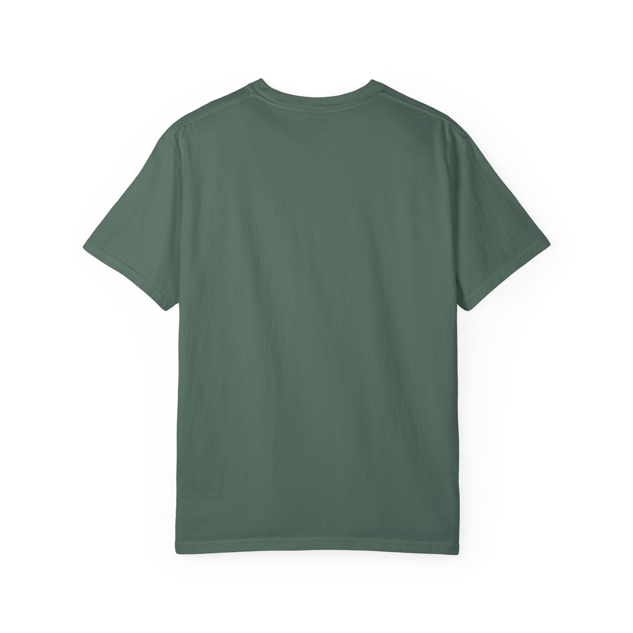 T-Shirt — Minimal Art Cat at Door Graphic Tee